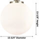 Franklin Restoration Beacon 1 Light 16 inch Antique Brass Pendant Ceiling Light in Incandescent, Clear