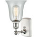 Ballston Hanover 1 Light 6.25 inch White and Polished Chrome Sconce Wall Light in Fishnet Glass, Ballston