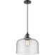 Franklin Restoration Bell 1 Light 12 inch Oil Rubbed Bronze Mini Pendant Ceiling Light in Incandescent, Seedy