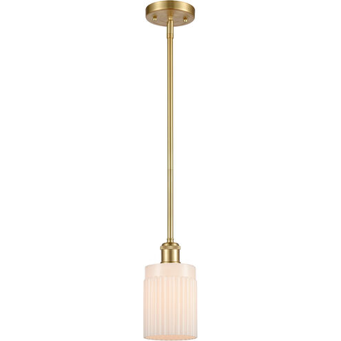 Ballston Salina 1 Light 5 inch Satin Gold Pendant Ceiling Light, Ballston