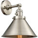 Franklin Restoration Briarcliff LED 10 inch Brushed Satin Nickel Sconce Wall Light, Franklin Restoration
