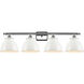 Ballston Adirondack LED 38 inch Brushed Brass Bath Vanity Light Wall Light in Glossy White, Ballston