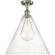Edison Berkshire 1 Light 16.00 inch Semi-Flush Mount