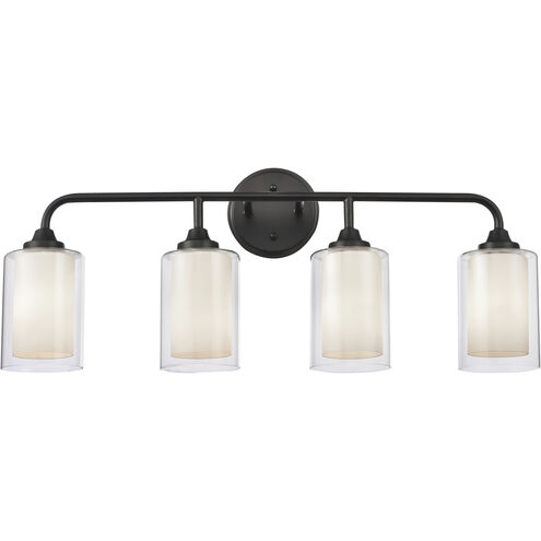 Auralume Fairbank LED 28 inch Matte Black Bath Vanity Light Wall Light