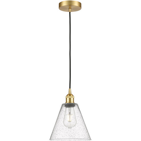 Berkshire 1 Light 8 inch Satin Gold Mini Pendant Ceiling Light