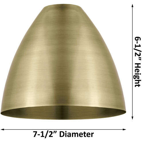 Ballston Dome 4 Light 48 inch Black Antique Brass Island Light Ceiling Light