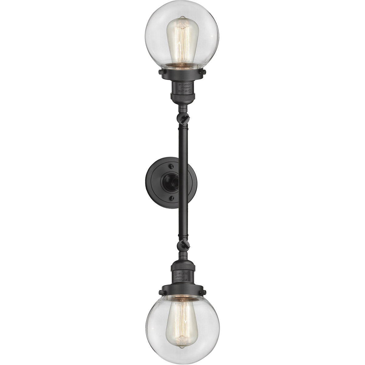 Franklin Restoration Beacon LED 17 inch Oil Rubbed Bronze Bath Vanity Light Wall Light in Clear Glass, Franklin Restoration