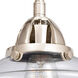 Nouveau 2 Small Oxford LED 15.5 inch Polished Nickel Bath Vanity Light Wall Light in Clear Glass