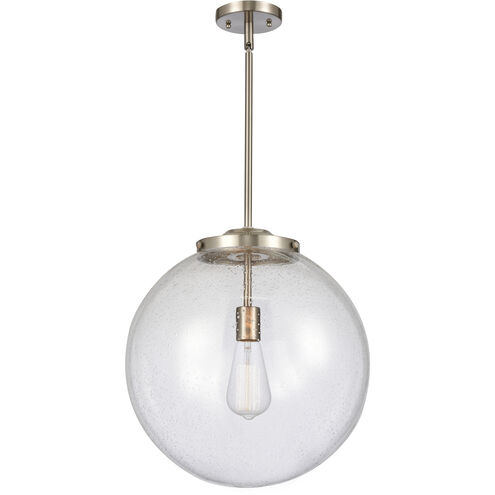 Franklin Restoration Beacon 1 Light 16 inch Brushed Satin Nickel Pendant Ceiling Light in Incandescent, Seedy