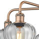 Fenton 5 Light 24.5 inch Antique Copper Chandelier Ceiling Light in Clear Glass
