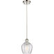 Ballston Norfolk 1 Light 6 inch Polished Nickel Mini Pendant Ceiling Light in Clear Glass