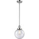 Franklin Restoration Beacon LED 8 inch Polished Chrome Mini Pendant Ceiling Light in Seedy, Franklin Restoration