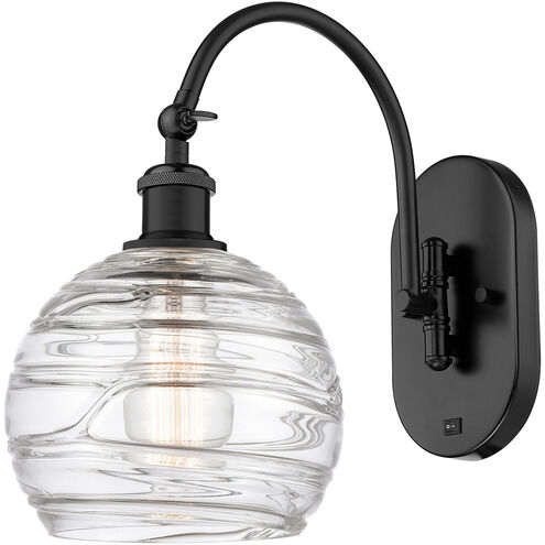 Ballston Athens Deco Swirl LED 8 inch Matte Black Sconce Wall Light