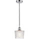 Edison Niagra LED 6.5 inch Polished Chrome Mini Pendant Ceiling Light
