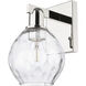 Arcadia Waverly Armed Sconce Wall Light in Polished Nickel