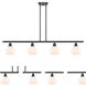 Ballston Athens LED 48 inch Oil Rubbed Bronze Island Light Ceiling Light in Matte White Glass