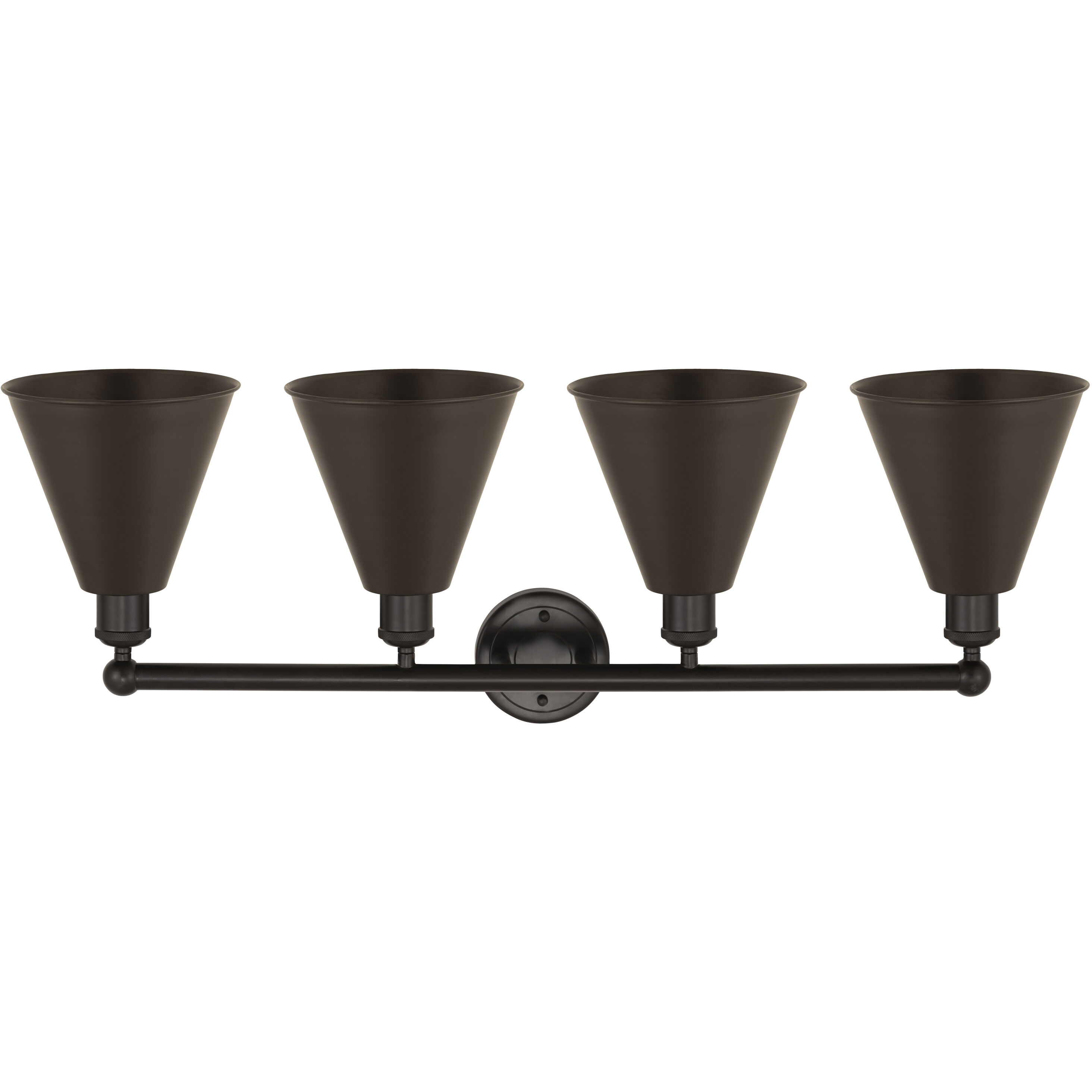 Ballston Cone 4 Light 35 inch Oil Rubbed Bronze Bath Vanity Light Wall Light