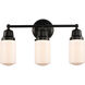 Aditi Dover 3 Light 20.5 inch Matte Black Bath Vanity Light Wall Light, Aditi