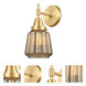 Caden LED 7 inch Satin Gold Sconce Wall Light