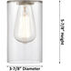 Clymer 2 Light 12.88 inch Antique Copper Bath Vanity Light Wall Light in Clear