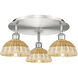 Ballston Bristol Natural II 3 Light 19.25 inch Flush Mount
