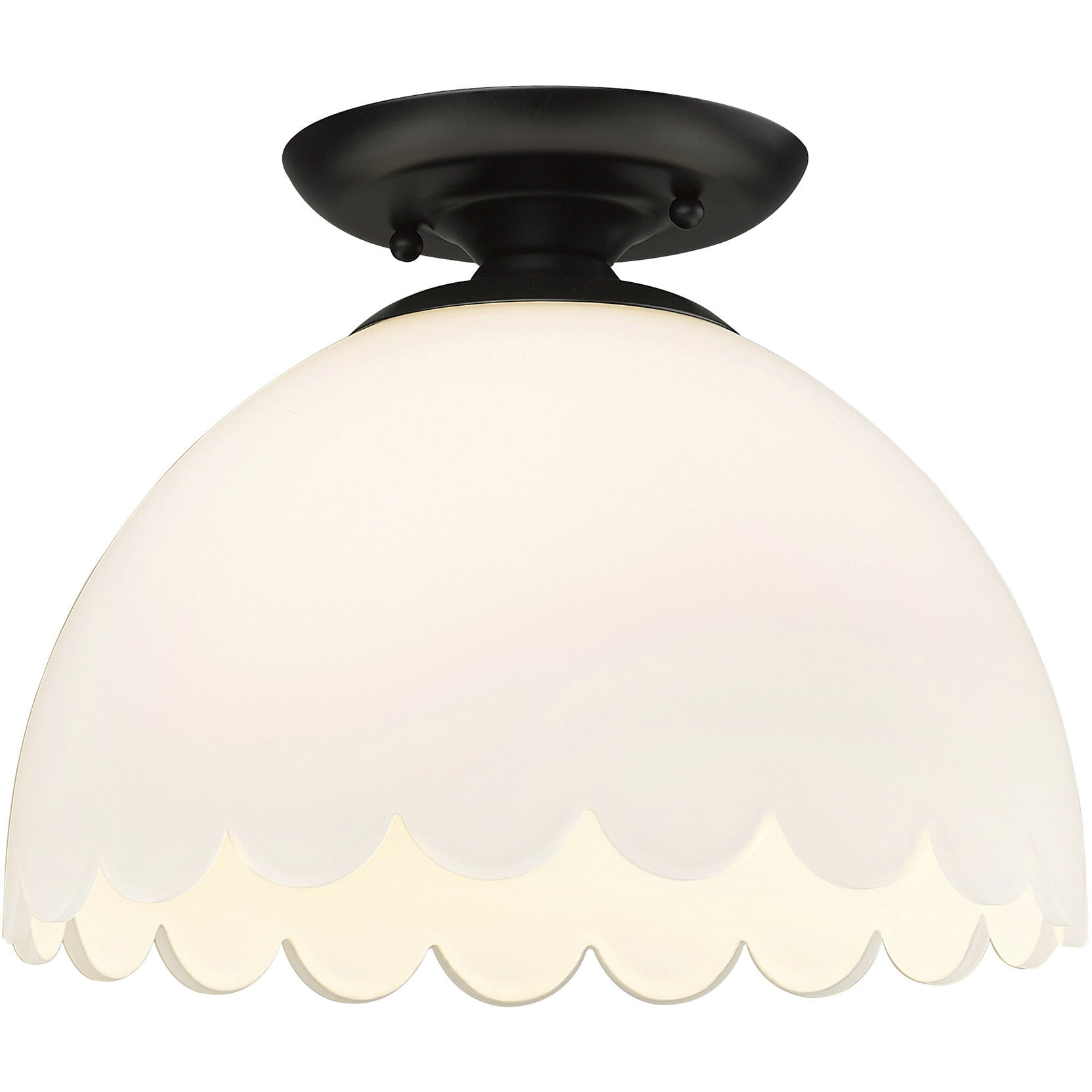 Dorinda 1 Light 12.25 inch Semi-Flush Mount