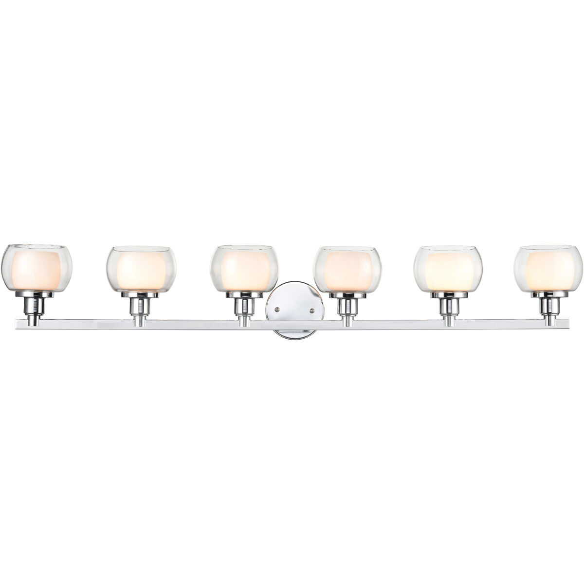 Cairo 6 Light 44.75 inch Polished Chrome Bath Vanity Light Wall Light in Bulb Not Included