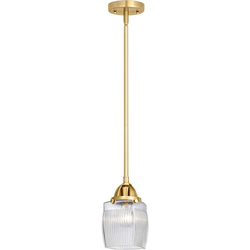 Nouveau 2 Colton LED 6 inch Satin Gold Mini Pendant Ceiling Light