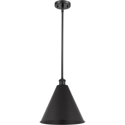 Ballston Cone LED 16 inch Matte Black Pendant Ceiling Light