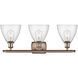 Ballston Ballston Dome 3 Light 28 inch Antique Copper Bath Vanity Light Wall Light in Seedy Glass