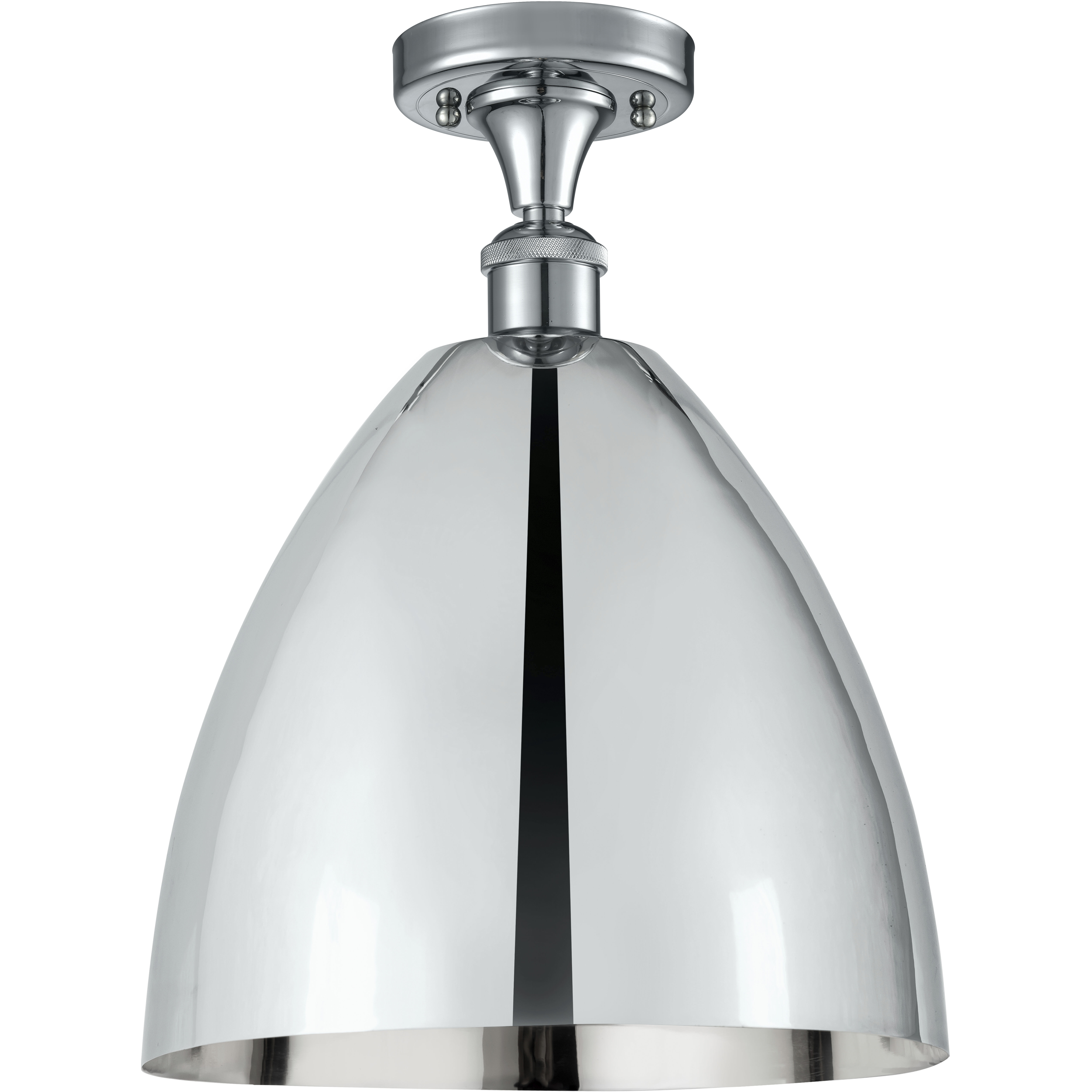 Ballston Dome 1 Light 12 inch Polished Chrome Semi-Flush Mount Ceiling Light