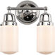 Aditi Dover 2 Light 12.5 inch Polished Chrome Bath Vanity Light Wall Light, Aditi