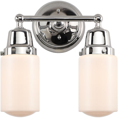 Aditi Dover 2 Light 12.5 inch Polished Chrome Bath Vanity Light Wall Light, Aditi
