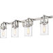 Pilaster 3 Light 34.88 inch Bathroom Vanity Light