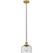Edison Bell LED 8 inch Brushed Brass Mini Pendant Ceiling Light