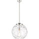 Ballston Athens Water Glass 1 Light 16 inch Polished Nickel Pendant Ceiling Light