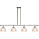 Ballston Arietta 4 Light 48 inch Polished Nickel Island Light Ceiling Light, Ballston