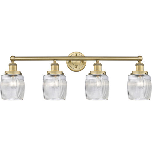 Colton 4 Light 33 inch Brushed Brass Bath Vanity Light Wall Light
