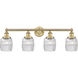 Colton 4 Light 33 inch Brushed Brass Bath Vanity Light Wall Light
