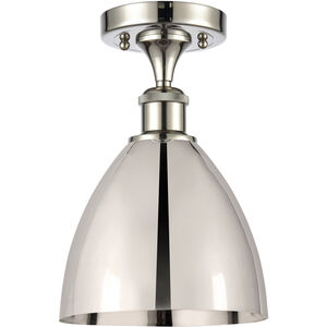 Ballston Dome 1 Light 8 inch Polished Nickel Semi-Flush Mount Ceiling Light