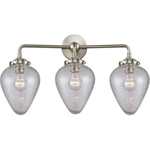 Nouveau Geneseo LED 25 inch Brushed Satin Nickel Bath Vanity Light Wall Light, Nouveau