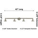 Franklin Restoration Small Canton 4 Light 42 inch Brushed Satin Nickel Bath Vanity Light Wall Light in Seedy Glass, Franklin Restoration