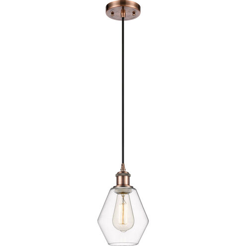 Ballston Cindyrella LED 6 inch Antique Copper Mini Pendant Ceiling Light