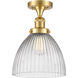 Franklin Restoration Seneca Falls 1 Light 9.50 inch Semi-Flush Mount