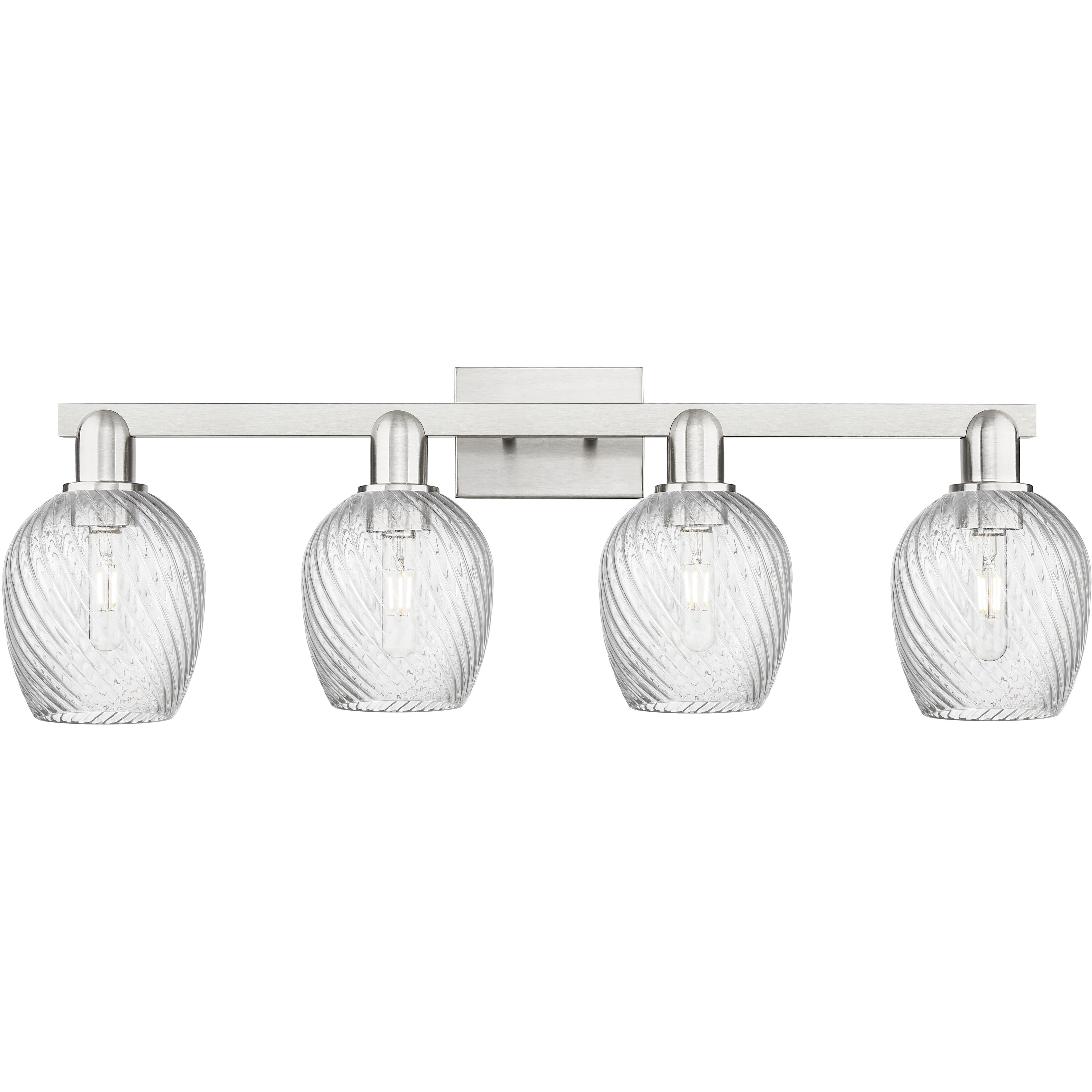 Arcadia Salina 4 Light 32.75 inch Brushed Satin Nickel Bath Vanity Light Wall Light