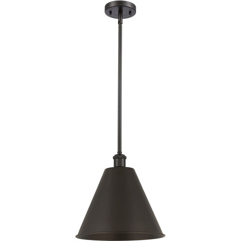 Ballston Cone 1 Light 12 inch Oil Rubbed Bronze Pendant Ceiling Light