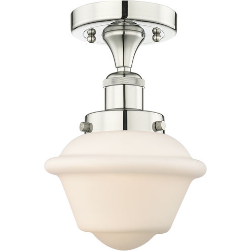 Oxford 1 Light 6.5 inch Polished Nickel Semi-Flush Mount Ceiling Light