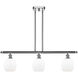 Ballston Belfast LED 36 inch Polished Chrome Island Light Ceiling Light in Matte White Glass, Ballston