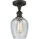 Edison Salina 1 Light 5 inch Oil Rubbed Bronze Semi-Flush Mount Ceiling Light