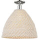 Natural Ballston Dome 1 Light 15.75 inch Polished Nickel Semi-Flush Mount Ceiling Light
